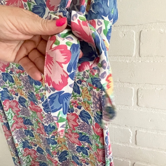 Fauthfull the Brand Emelia Midi Dress Jemima Coquette Cottagecore Boho Bows Sz M - Picture 16 of 16